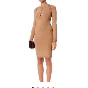 RoNNY KOBO Nude Brighton Lacing Coctail Dress